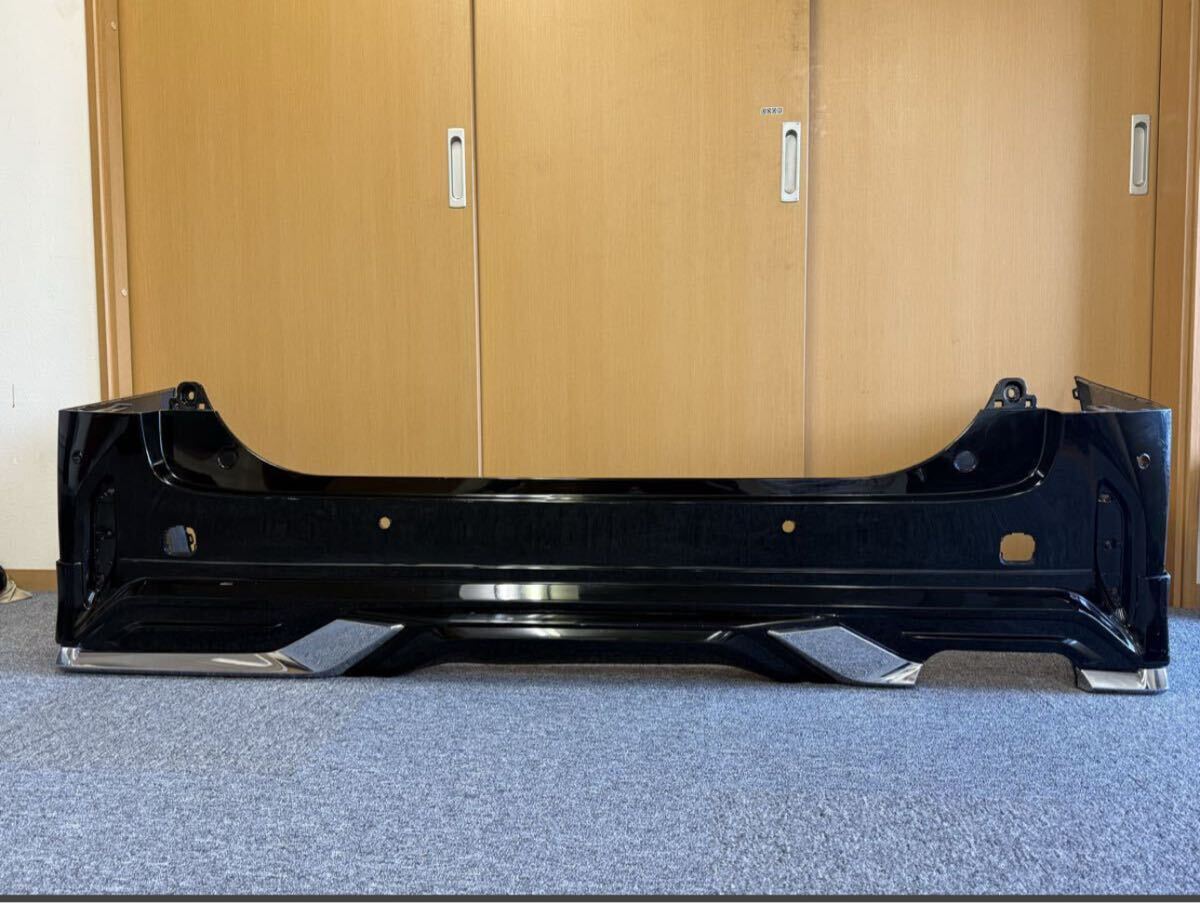 モデリスタ トヨタ アルファード AGH40W/45W AAHH40W/45W 純正 リアバンパー スポイラー付き 52159-V2010 黒 202 リアバンパー_画像1