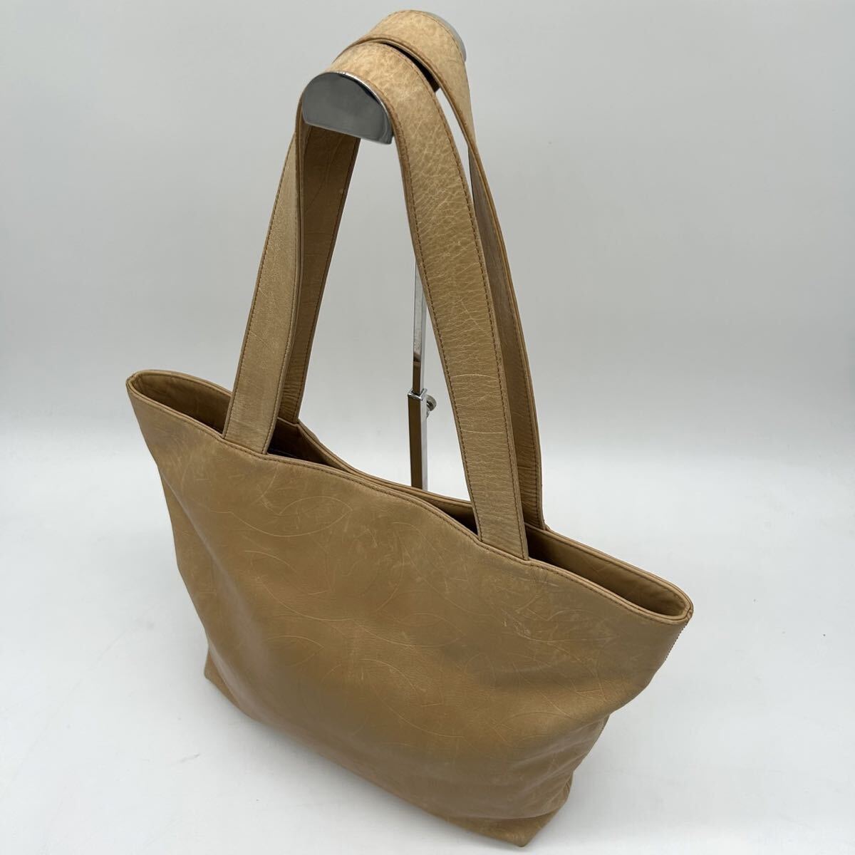 1円 ◆美品◆ CHANEL シャネル ココマーク 総柄 トートバッグ A4収納可 ビジネス ワンショルダー 肩掛け ベージュ 大容量 シール有 6024837_画像8