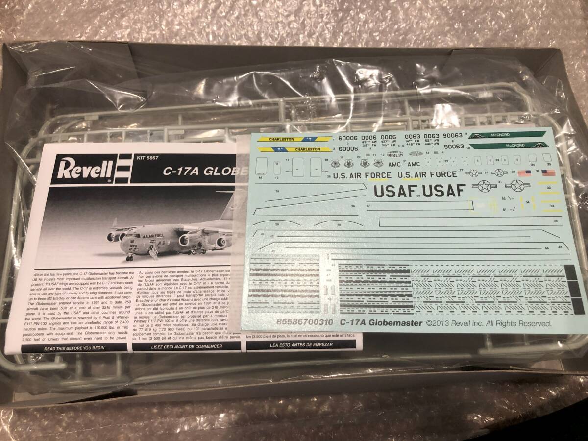 レベル 1/144 C-17A グローブマスターIII Revell GLOBEMASTER 3 C17_画像2