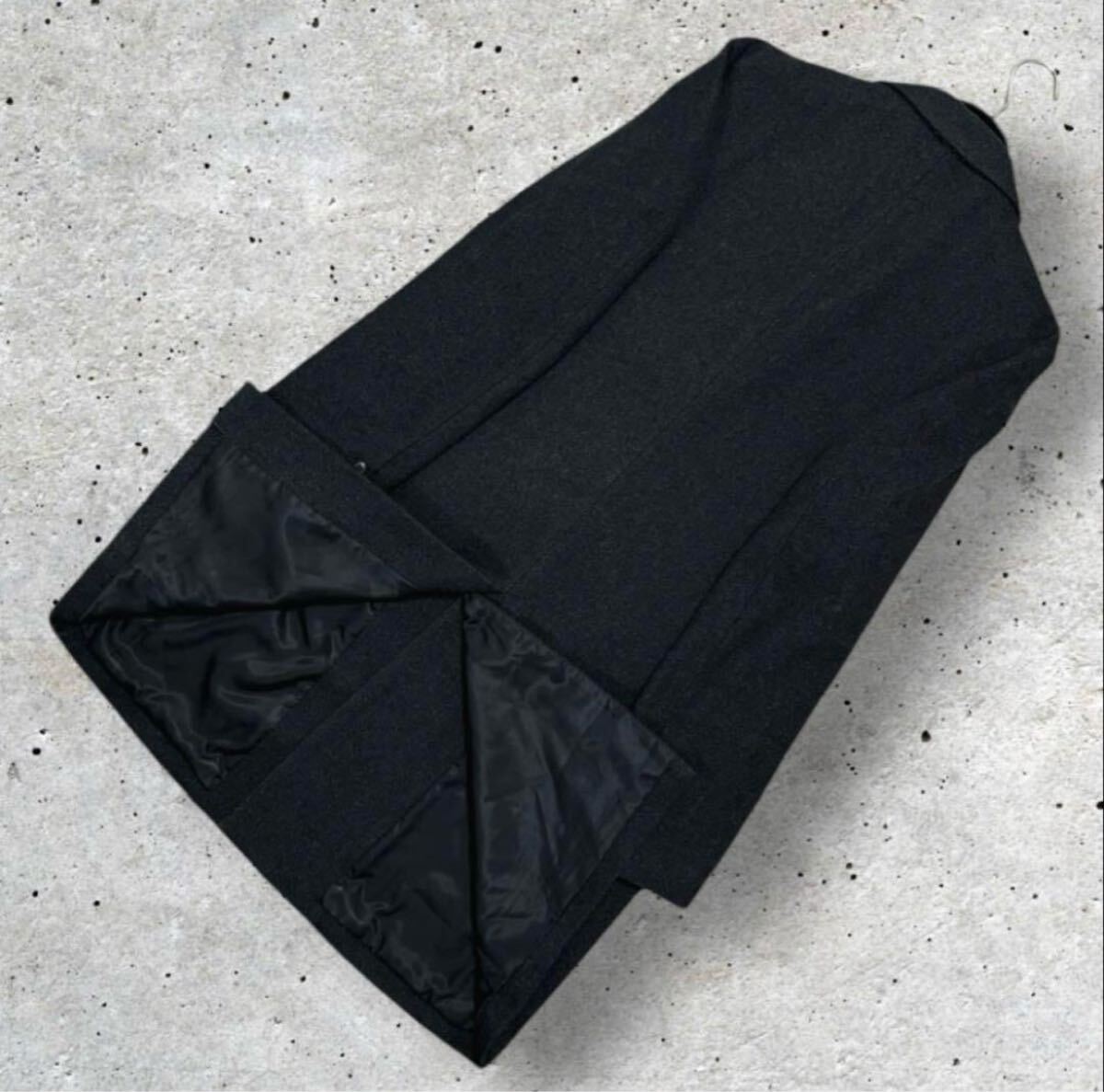 良品 417 EDIFICE フォーワンセブン エディフィス イタリア （イタリー）製生地 カシミヤブレンド メルトン チェスターコート サイズL_画像8