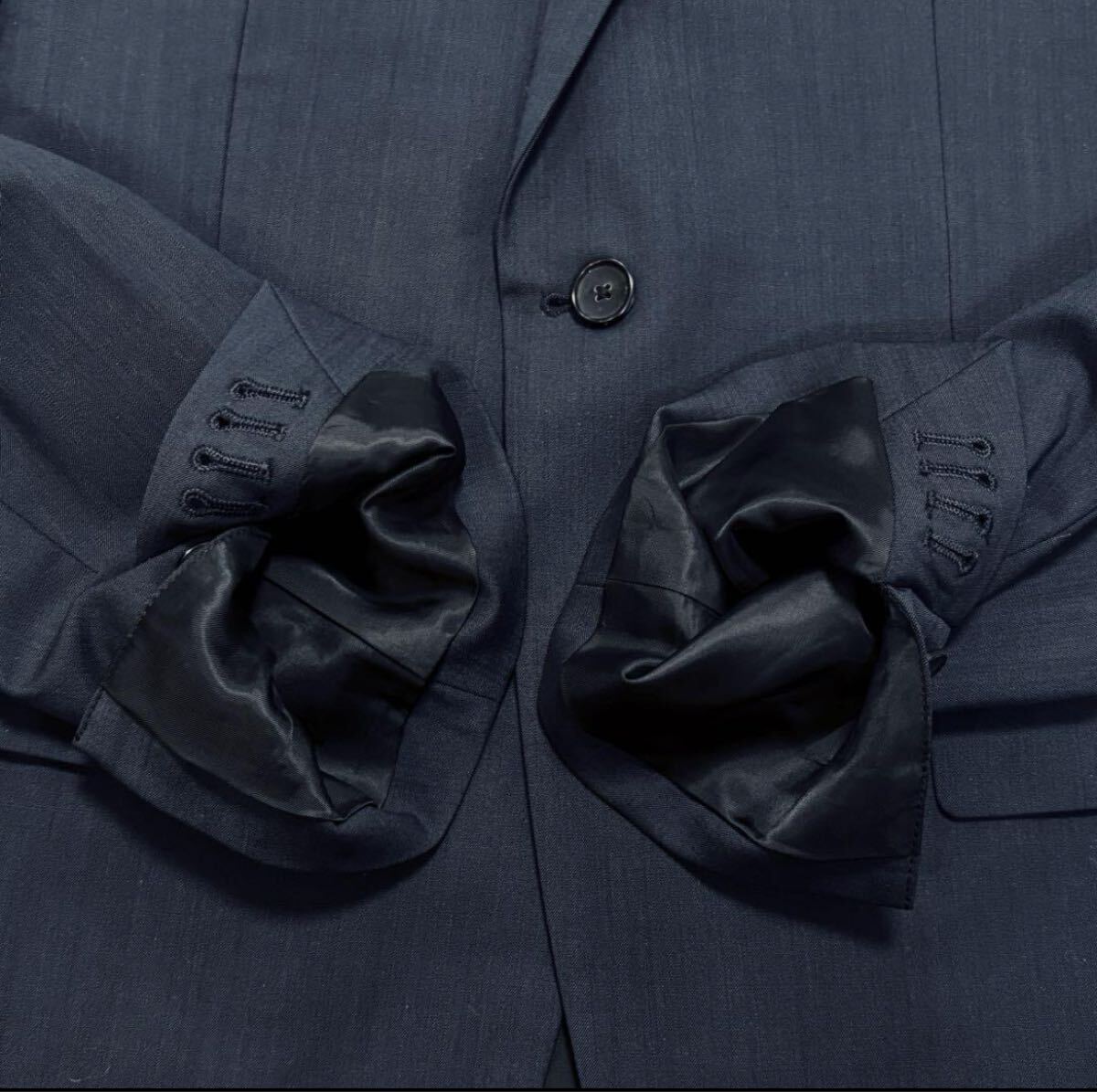 良品 現行タグ Theory セオリー WELLAR A NEW TAILOR ニューテイラー 伸縮性 ストレッチ テーラードジャケット ブレザー サイズ40R 2B 紺_画像3