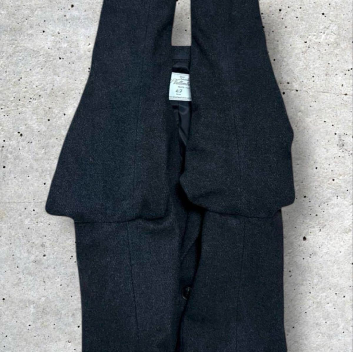 良品 417 EDIFICE フォーワンセブン エディフィス イタリア （イタリー）製生地 カシミヤブレンド メルトン チェスターコート サイズL_画像4