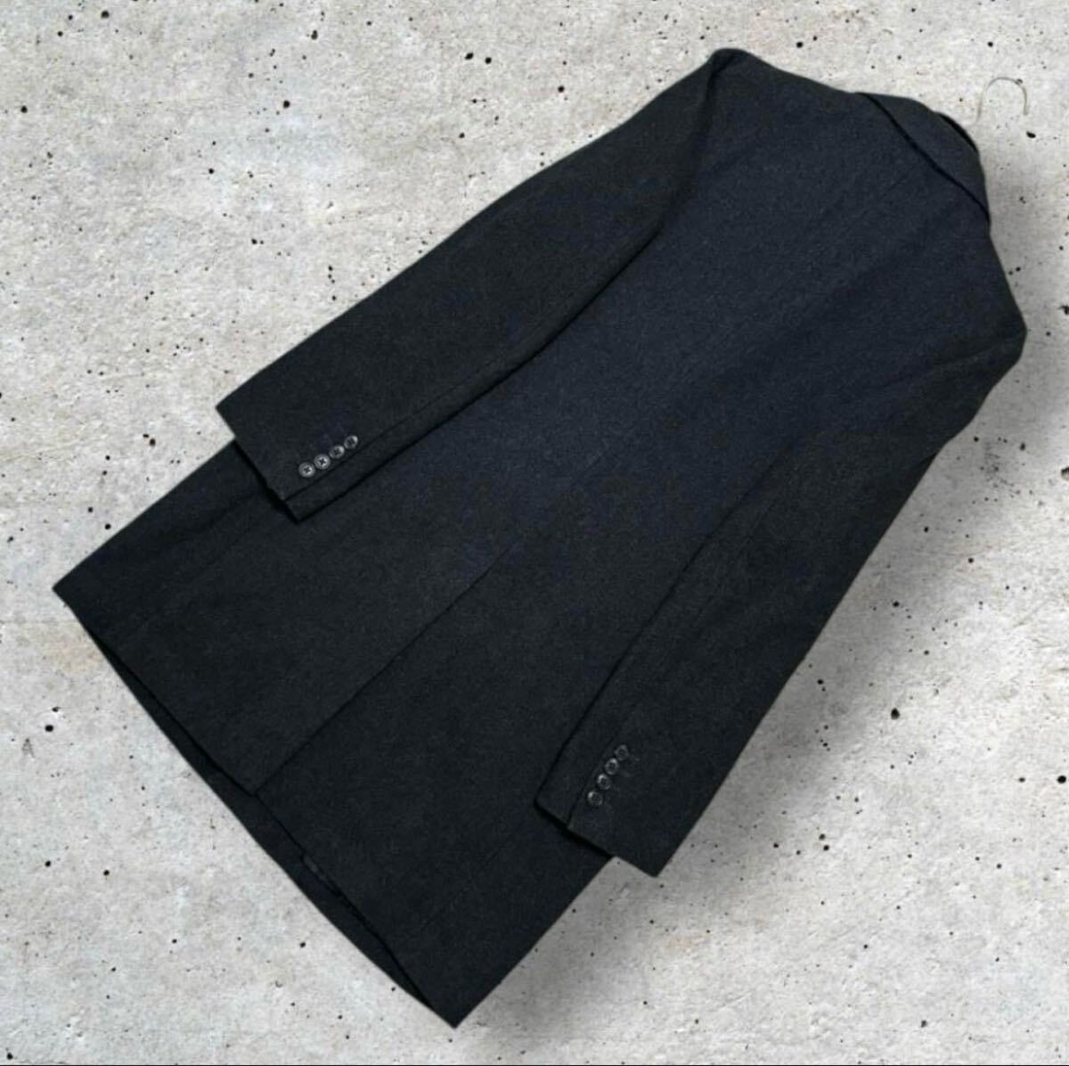 良品 417 EDIFICE フォーワンセブン エディフィス イタリア （イタリー）製生地 カシミヤブレンド メルトン チェスターコート サイズL_画像7