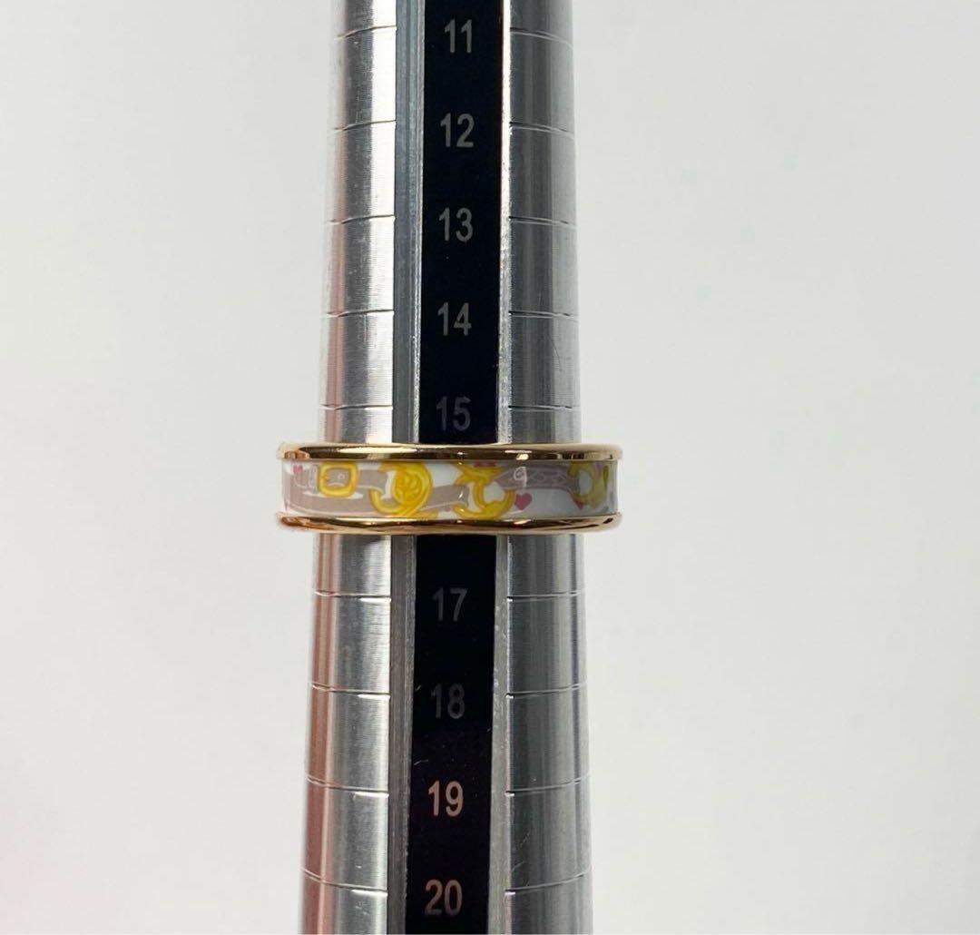 美品 エルメスHERMES ブリッド ドゥ ガラ ラヴ PM リング T57_画像7