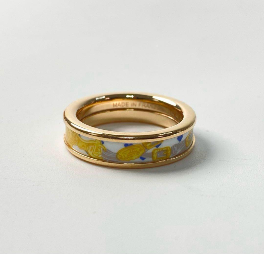 美品 エルメスHERMES ブリッド ドゥ ガラ ラヴ PM リング T57_画像3