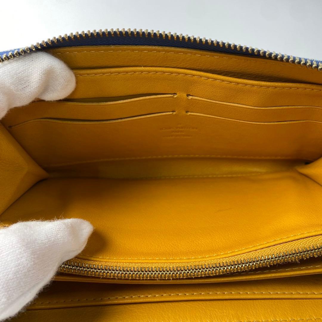 ルイ ヴィトン モノグラム デニム ジッピーウォレット M82958_画像8