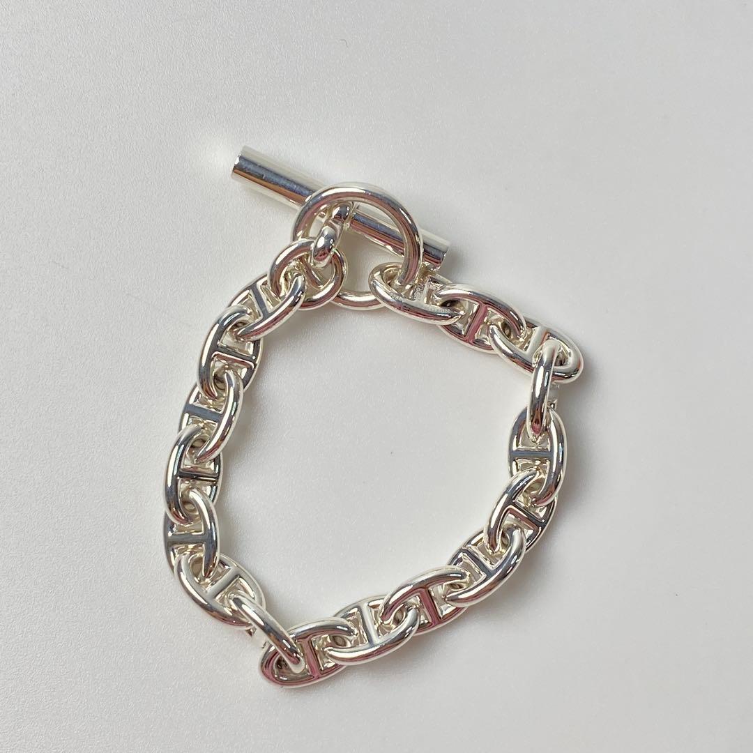 未使用 エルメス HERMES シェーヌダンクル PM 17コマ ブレスレット_画像3