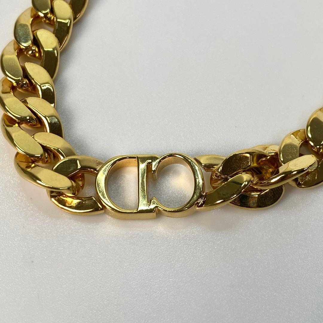 美品 ディオールDIOR CDアイコン 喜平 ネックレス._画像3