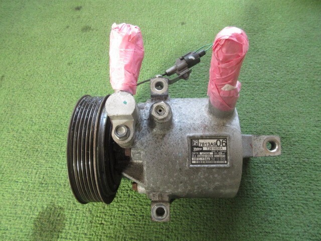 デイズルークス B21A エアコンコンプレッサー 7813A906 T26160BA Valeo クーラーコンプレッサー 27630-6A00H H28年 動作未 DAYZ ROOX_画像1