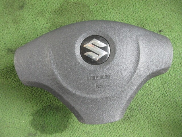 ワゴンR MH23S ステアリング レザー 48110-82K51-P4Z ハンドル グレー 中身なし エアバック取り外し済み スズキ H22年_画像2