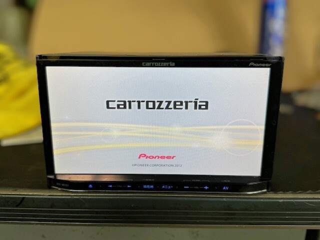 カロッツェリア メモリーナビ 楽ナビ AVIC-MRZ03-2 地図2012年 CD ワンセグ 通電確認OK carrozzeria_画像1