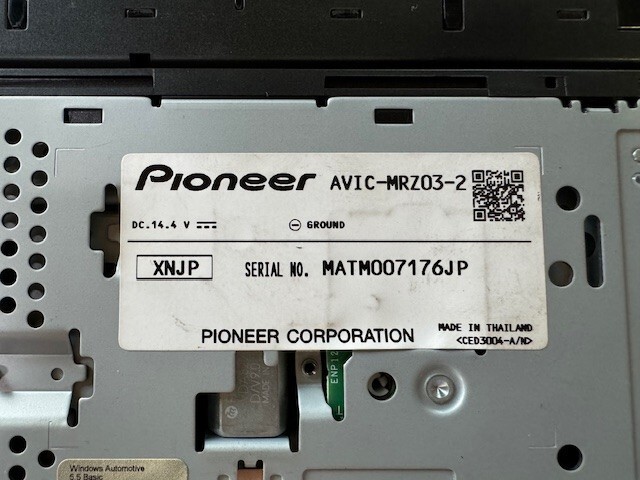 カロッツェリア メモリーナビ 楽ナビ AVIC-MRZ03-2 地図2012年 CD ワンセグ 通電確認OK carrozzeria_画像5