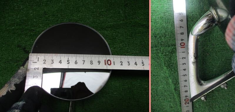 丸ミラー メッキ フェンダーミラー 旧車 汎用 ②_画像4