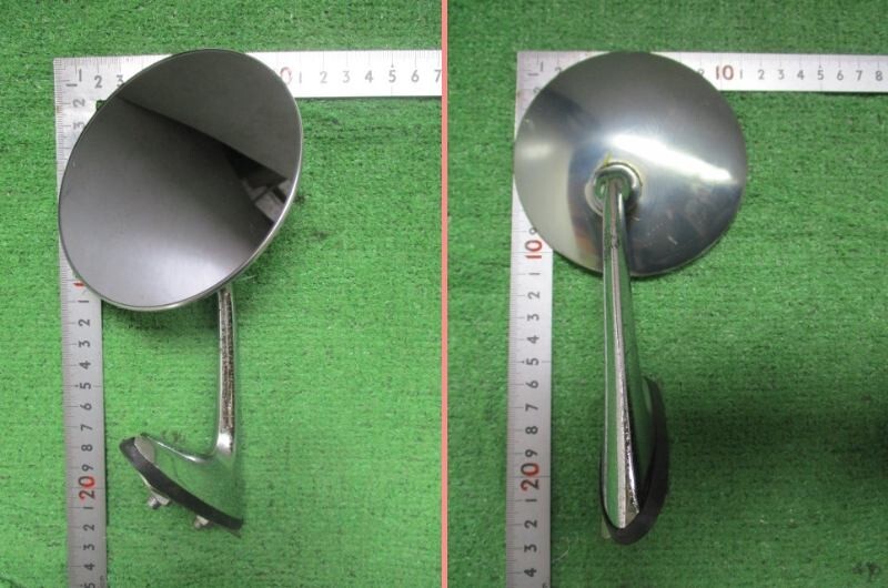 丸ミラー メッキ フェンダーミラー 旧車 汎用 ②_画像3