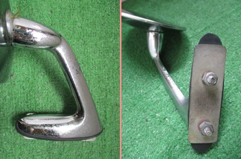 丸ミラー メッキ フェンダーミラー 旧車 汎用 ②_画像9