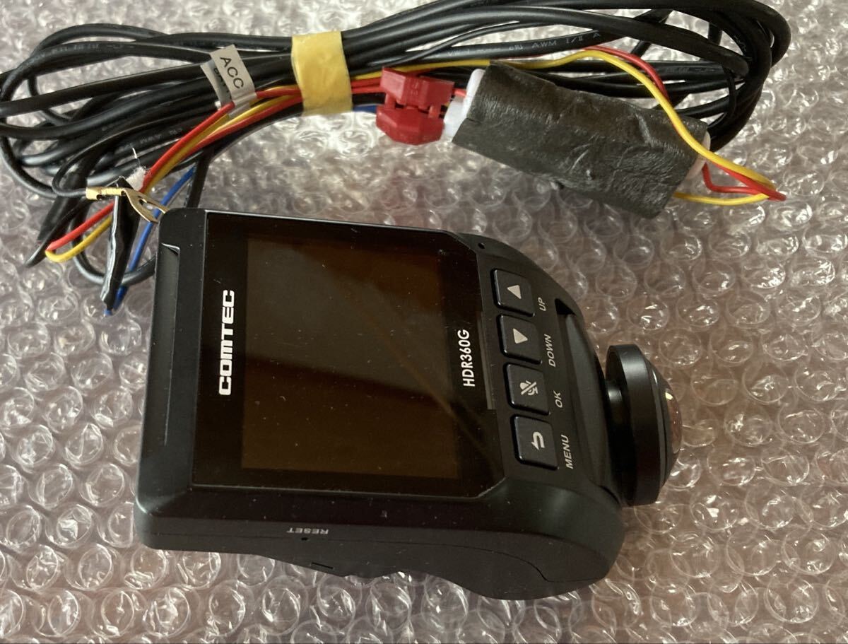 コムテック COMTEC HDR360G ドラレコ ドライブレコーダー 360°カメラ 中古品_画像4