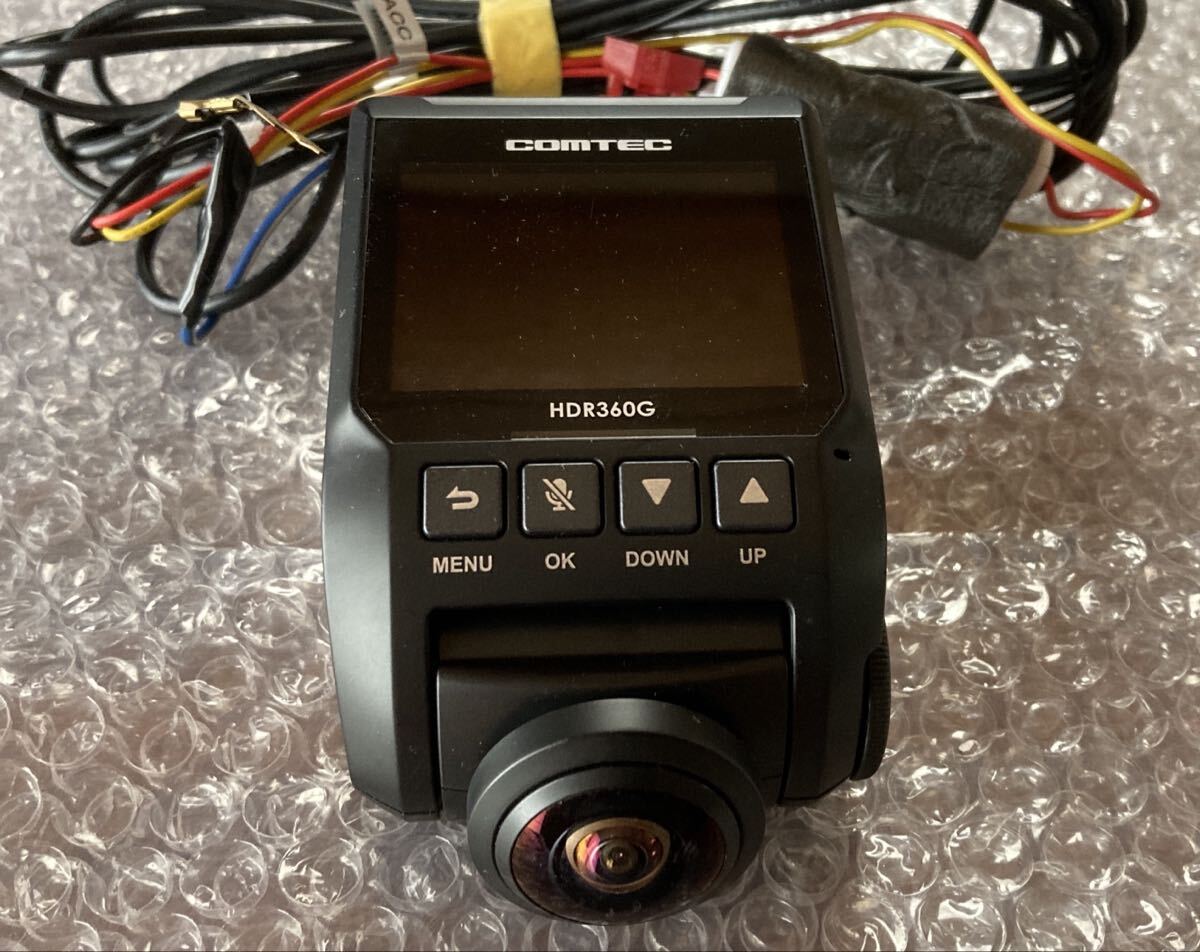 コムテック COMTEC HDR360G ドラレコ ドライブレコーダー 360°カメラ 中古品_画像3