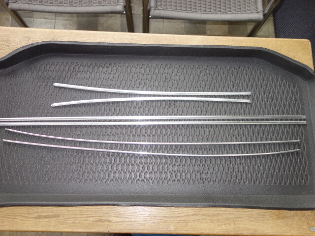 VW空冷ビートルタイプ１ ボディモールディング 6本 純正 中古 当時物_画像1