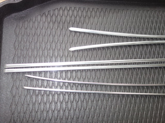 VW空冷ビートルタイプ１ ボディモールディング 6本 純正 中古 当時物_画像3