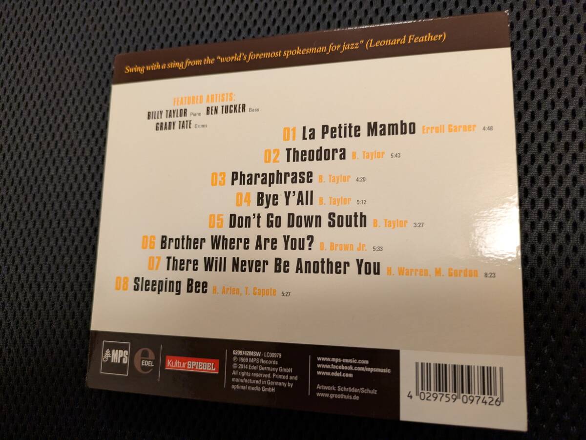 Sleeping Bee　BILLY TAYLOR　ビリー・テイラー　新品同様 _画像6