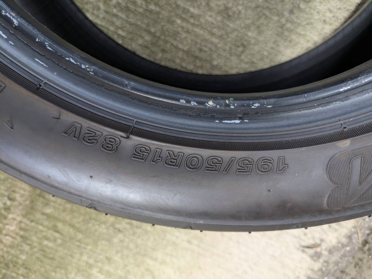 ブリヂストン　ＲＥ－７１ＲＳ　１９５／５０Ｒ１５　中古２本_画像7