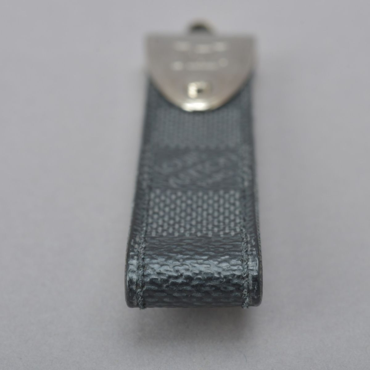  хорошая вещь Louis Vuitton Louis Vuitton Damier Efini porutokreM66496 черный пакет имеется кольцо для ключей сумка очарование #N*1002-99/TLk.a