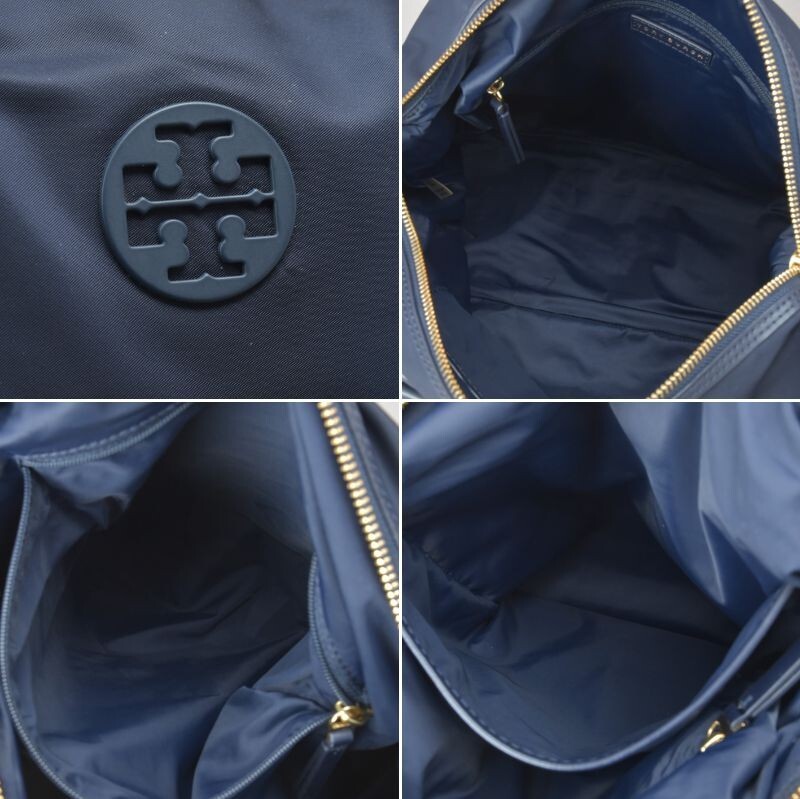 極美品 トリーバーチ ハンドバッグ ショルダー 2Way ネイビー ナイロン トート 手持ち Tory Burch 鞄 #80※1002-50/ZEk.b_画像10