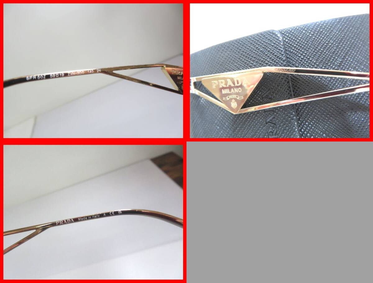 PRADA プラダ サングラス SPR50Z ZVN-3D0 59□19 140 中古 2510★Dム-0210★_画像5