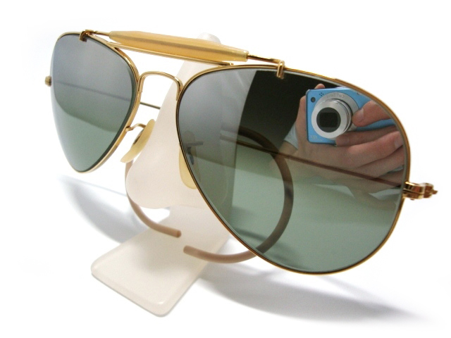 Vintage B&L RayBan OUTDOORSMAN G31DMシルバーミラーMirrorボシュロムBLドライビングDrivingゴールドMETALアメリカ製USAメタル サングラス_画像2