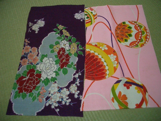 可愛い古典柄2-⑧　アンティーク女児子供着物生地はぎれ14枚　吊るし雛つまみ細工古布正絹_画像4