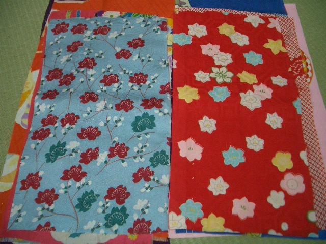 可愛い古典柄2-⑧　アンティーク女児子供着物生地はぎれ14枚　吊るし雛つまみ細工古布正絹_画像7