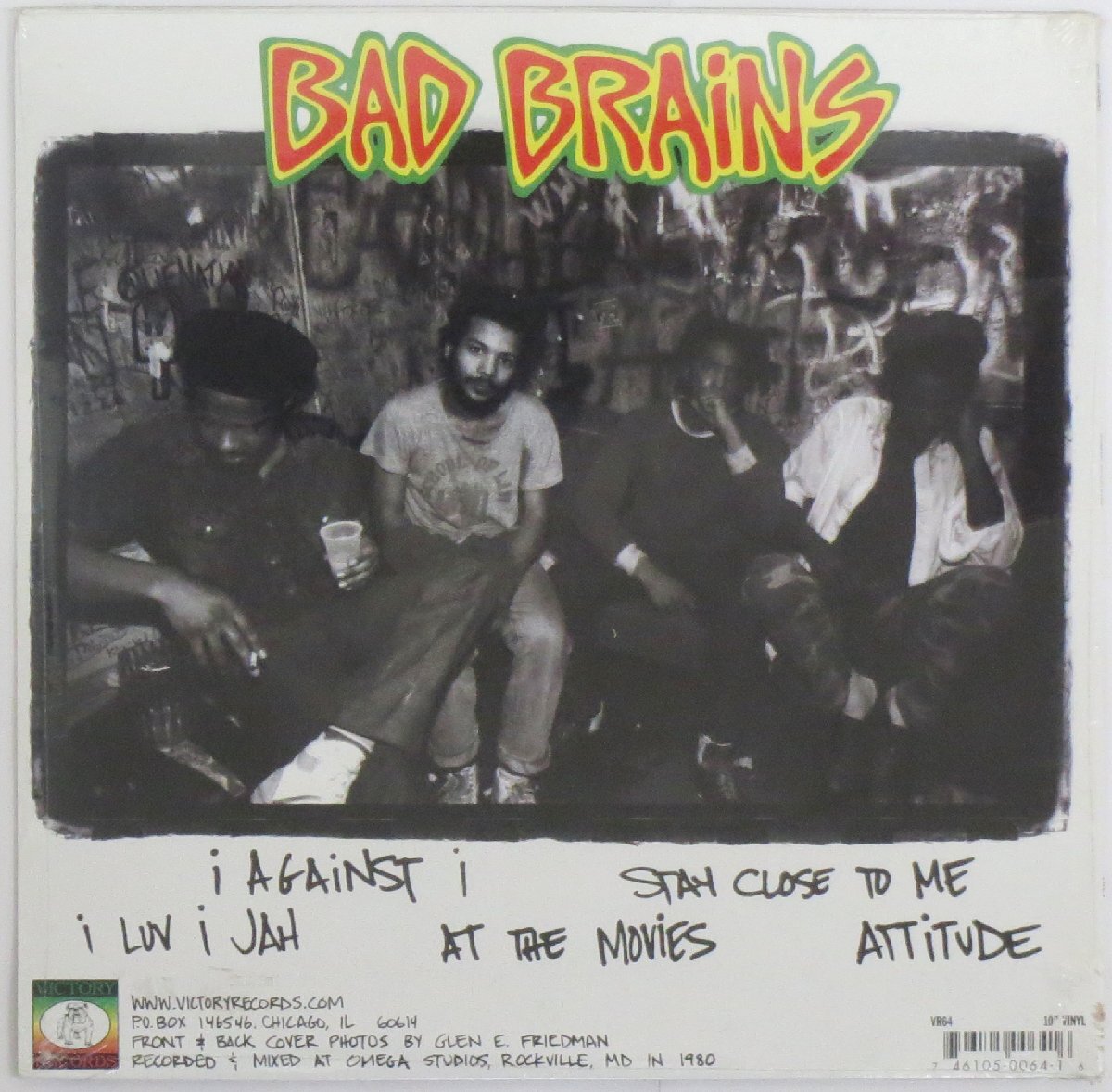 BAD BRAINS / OMEGA SESSIONS / VICTORY VR64 US盤【未開封新品レコード】［VINYL, 10inch］_画像2