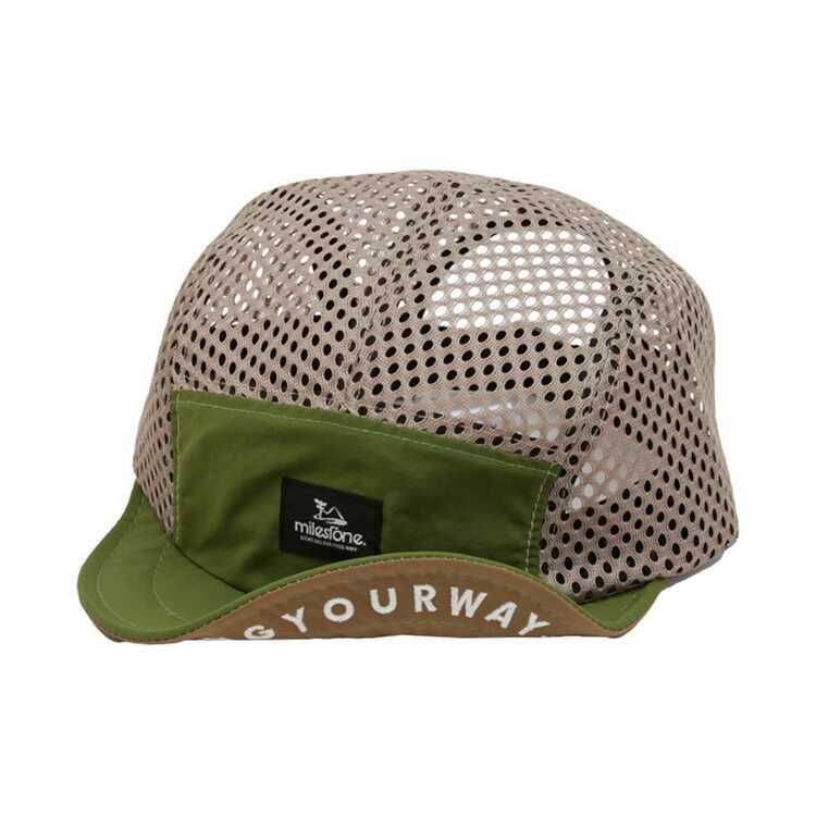 マイルストーン オリジナルキャップ グラスグリーン×ベージュ ワンサイズ(フリー) #MSC-013 milestone original cap MILESTONE 未使用_画像1