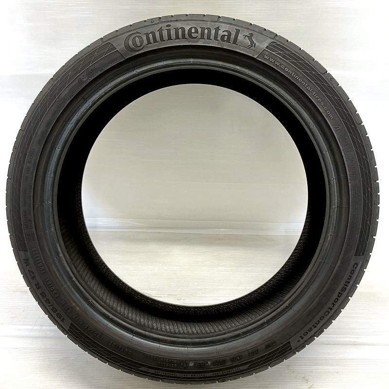 中古タイヤ 195/45r17 タイヤ コンチネンタル コンチスポーツコンタクト 5 2本セット アクア スプラッシュ スイフト 中古 17インチ_画像2