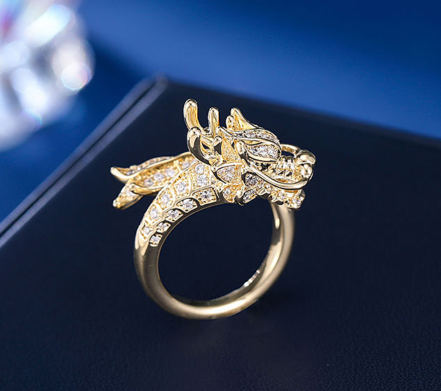 N2501308◆Bigstone◆【竜嘯】大豪華なデザイン*ファッション感覚*欧米大人気なリング*フリー_画像8