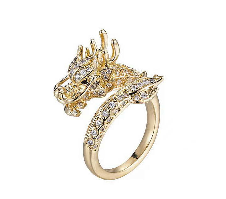 N2501308◆Bigstone◆【竜嘯】大豪華なデザイン*ファッション感覚*欧米大人気なリング*フリー_画像1