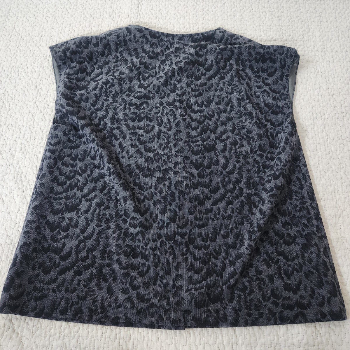 NINA RICCI ニナリッチ ベスト ジャケット ブラウス ヒョウ柄 レオパード ヴィンテージ ビンテージ _画像4