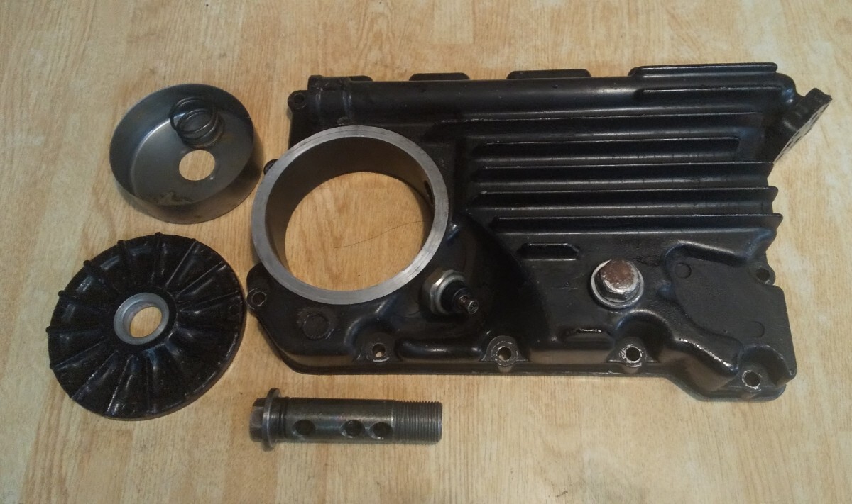 ゼファー400 純正オイルパン オイルフィルターカバー ZR400C 検)ゼファー550 ゼファーχ ゼファー750 Z400FX GPz400F Z400GP Z400LTD_画像1