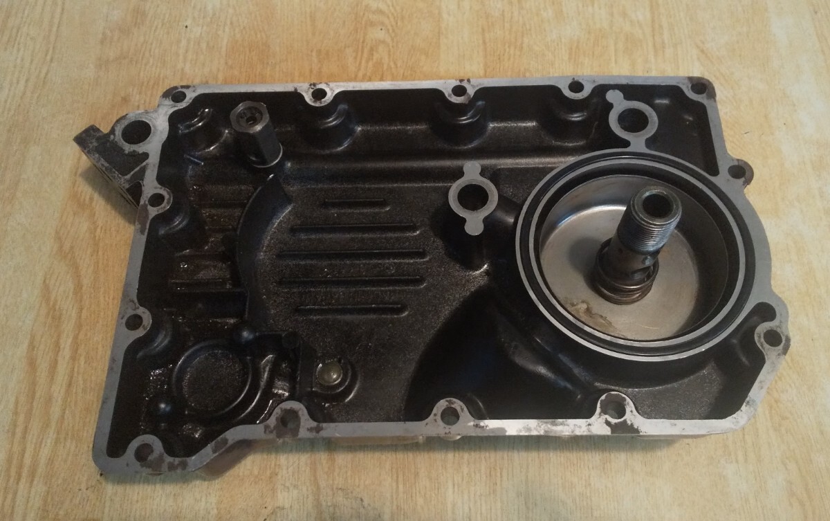 ゼファー400 純正オイルパン オイルフィルターカバー ZR400C 検)ゼファー550 ゼファーχ ゼファー750 Z400FX GPz400F Z400GP Z400LTD_画像2