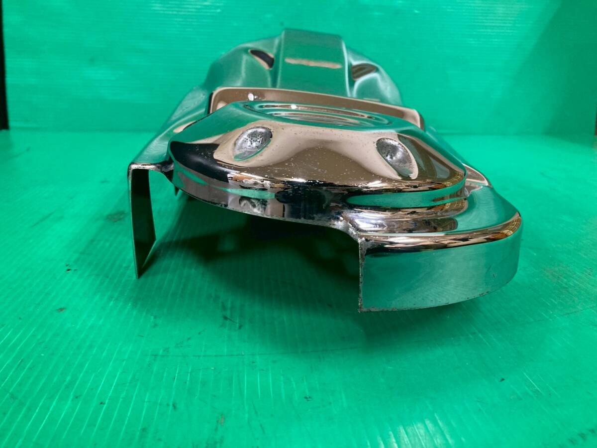 120*1FH【スカイウェイブ250】デイトナ エンジンカバー クランクケースカバー クラッチカバー プーリーカバー メッキ 251022_画像3