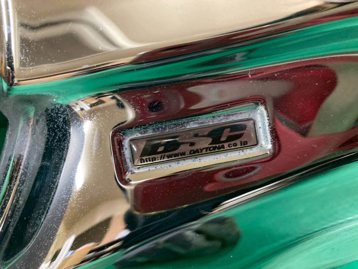 120*1FH【スカイウェイブ250】デイトナ エンジンカバー クランクケースカバー クラッチカバー プーリーカバー メッキ 251022_画像2