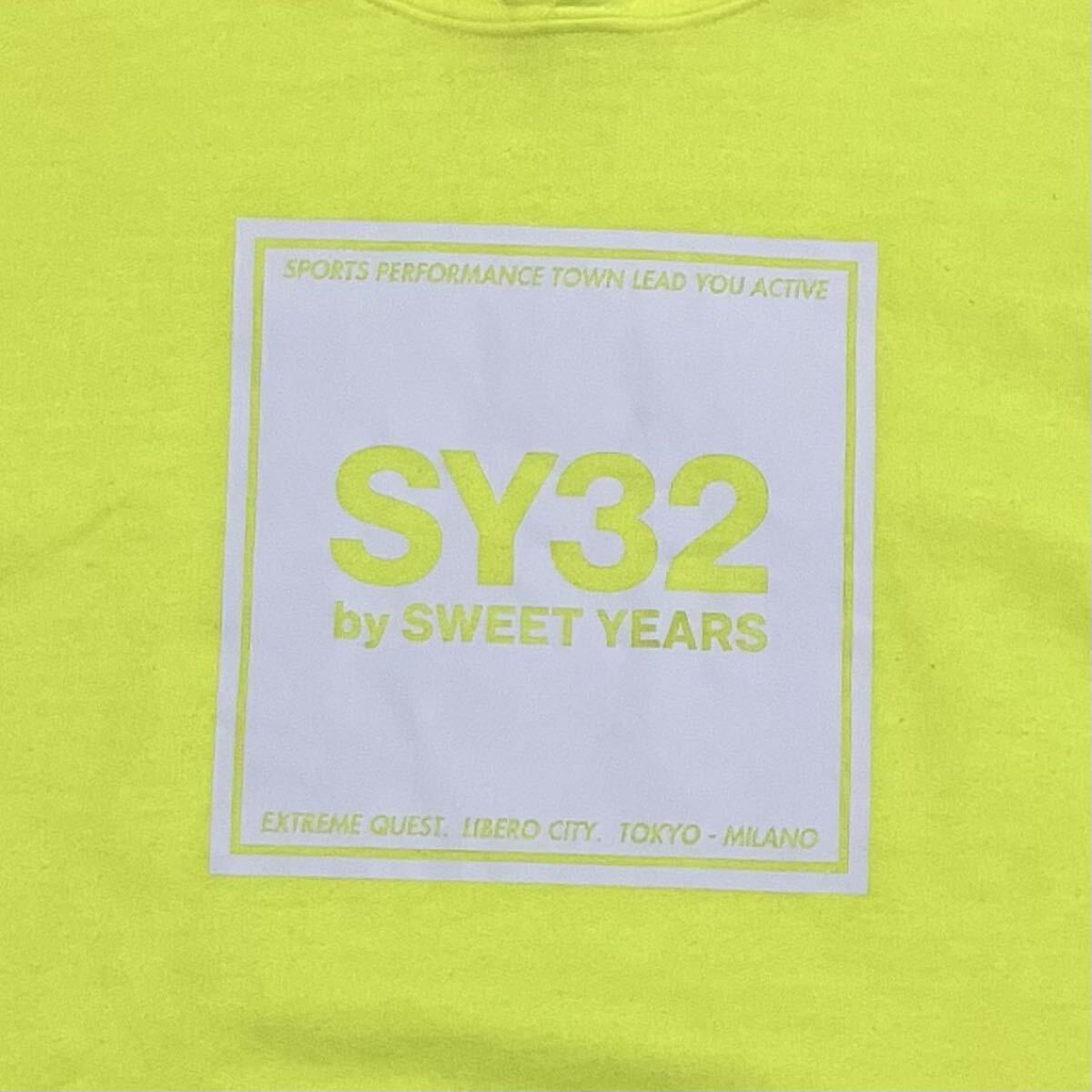 送料無料 SY32 ボックスロゴ 裏起毛 パーカー_画像4