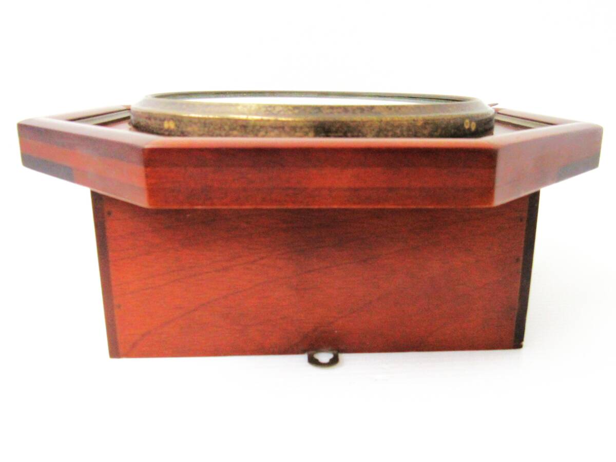 【稼働品】 STAR スター 柱時計 ゼンマイ式 振り子時計 アナログ 2針 天皇陛下御在位六十年記念 掛け時計 kdh_画像3