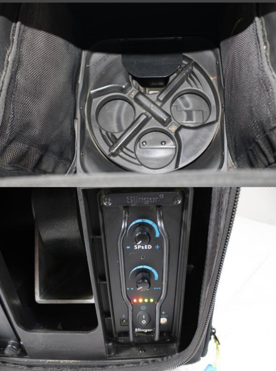 スリンガーバッグ テニスバッグ 首振りボードあり ボールマシーン 球出し_画像5