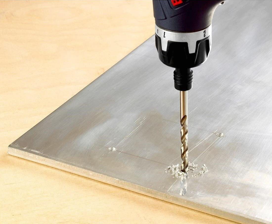 ドリルビット 六角軸 チタンコーティング 木工 鉄鋼 DIY プロ 穴あけ工具 キリ刃 電動 充電 インパクト ドライバー HSS ハイス 13本1.5-6.5_画像5