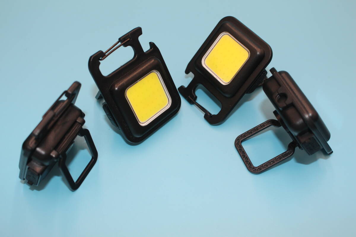 LED COB свет Mini прожекторное освещение 4 шт рабочее освещение маленький размер легкий мигающий свет рабочее освещение освещение высокая яркость магнит USB зарядка кабель есть водонепроницаемый брелок для ключа ka