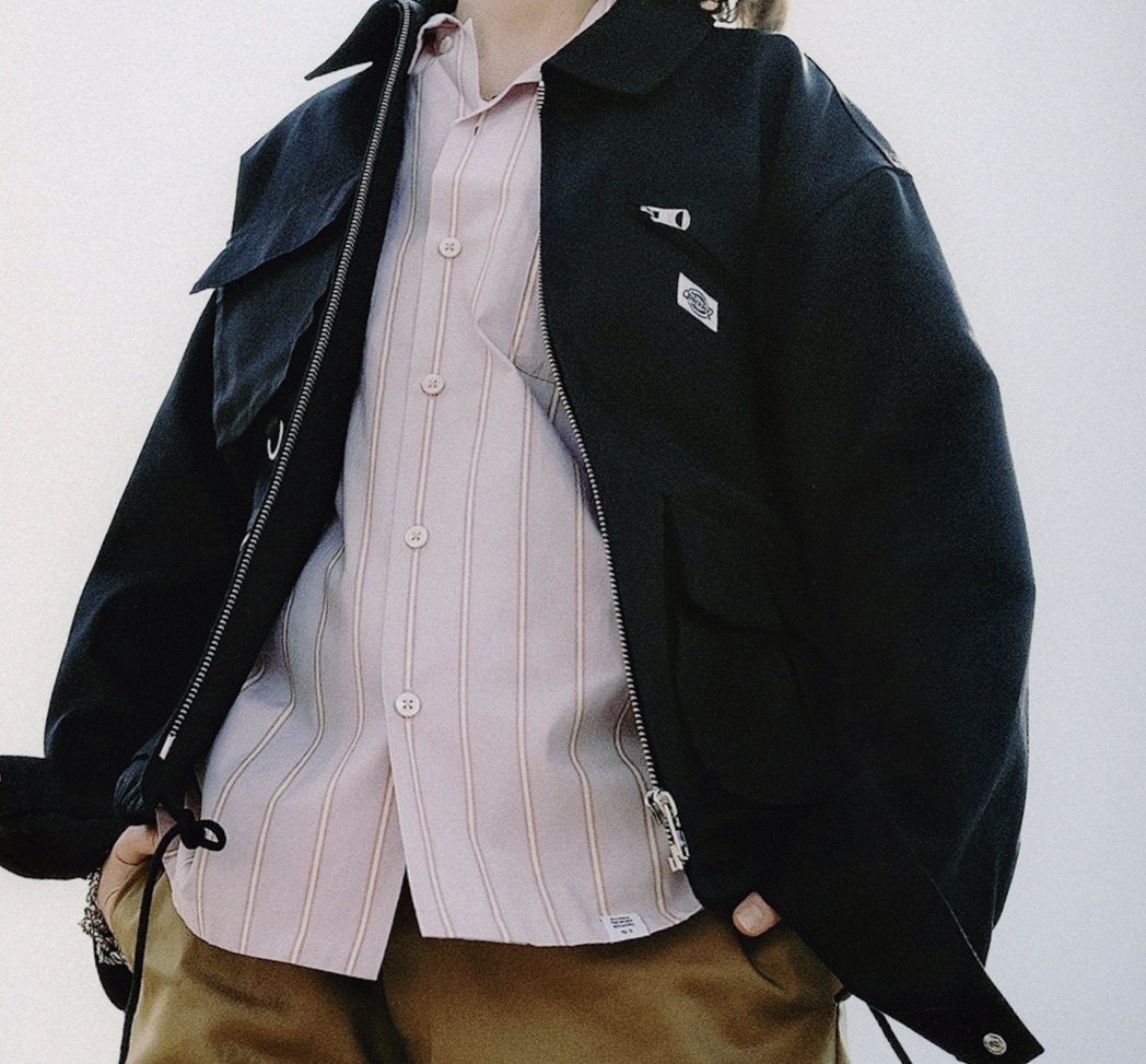 【美品】BEDWIN & THE HEART BREAKERS × DICKIES WORK JKT（2）黒 ベドウィン ディッキーズ ワーク カーゴ ジャケット 短丈 ボックス_画像10