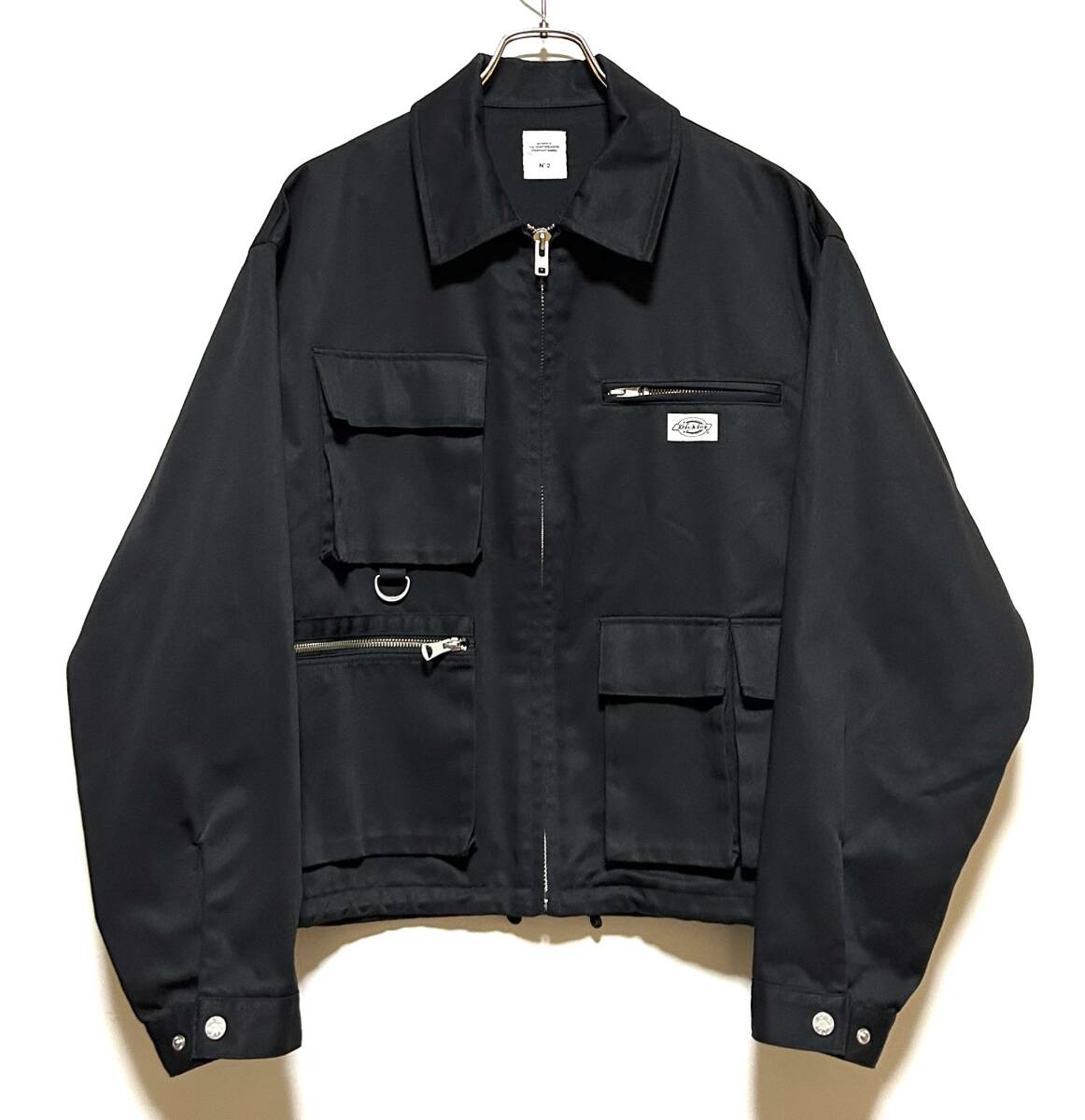 【美品】BEDWIN & THE HEART BREAKERS × DICKIES WORK JKT（2）黒 ベドウィン ディッキーズ ワーク カーゴ ジャケット 短丈 ボックス_画像1