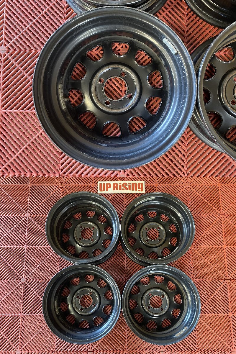 DAYTONA デイトナタイプ スチールホイール 14×5JJ PCD100 4H +42 ハブ68♪ホイールのみ4本♪N-BOX,ワゴンR等軽自動車全般に♪R710W89_画像5