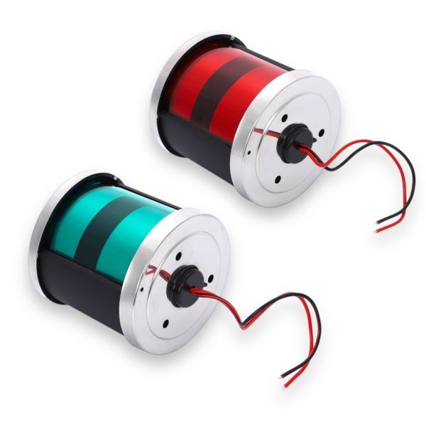 航海灯 LED 12V 24V 兼用 左右セット 左舷灯 右舷灯 船 小型船 釣り船 ボート ヨット 漁船 小型 船首灯 船尾灯 走行灯 赤 緑 351_画像6